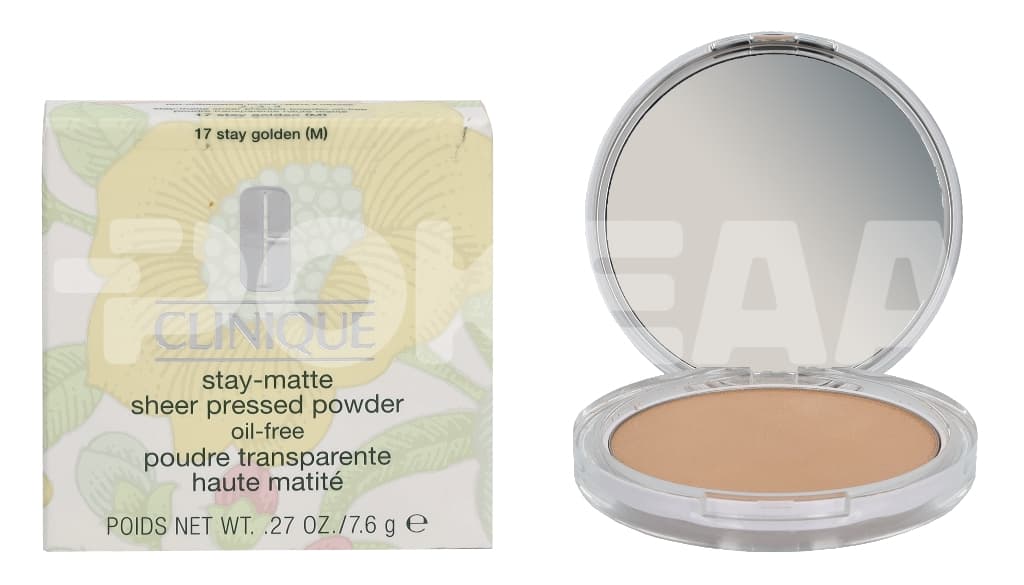 Clinique Stay-Matte Sheer Pressed Powder 7.6g - #17 Stay Golden 1