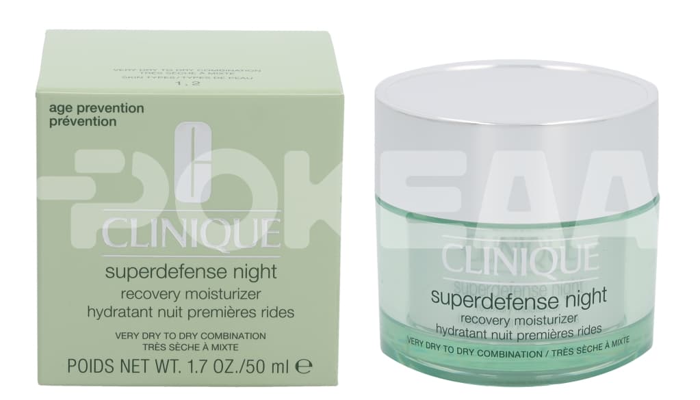 Clinique Superdefense Night Recovery Moisturizer 50ml - Very Dry to Dry Combination 1,2 1