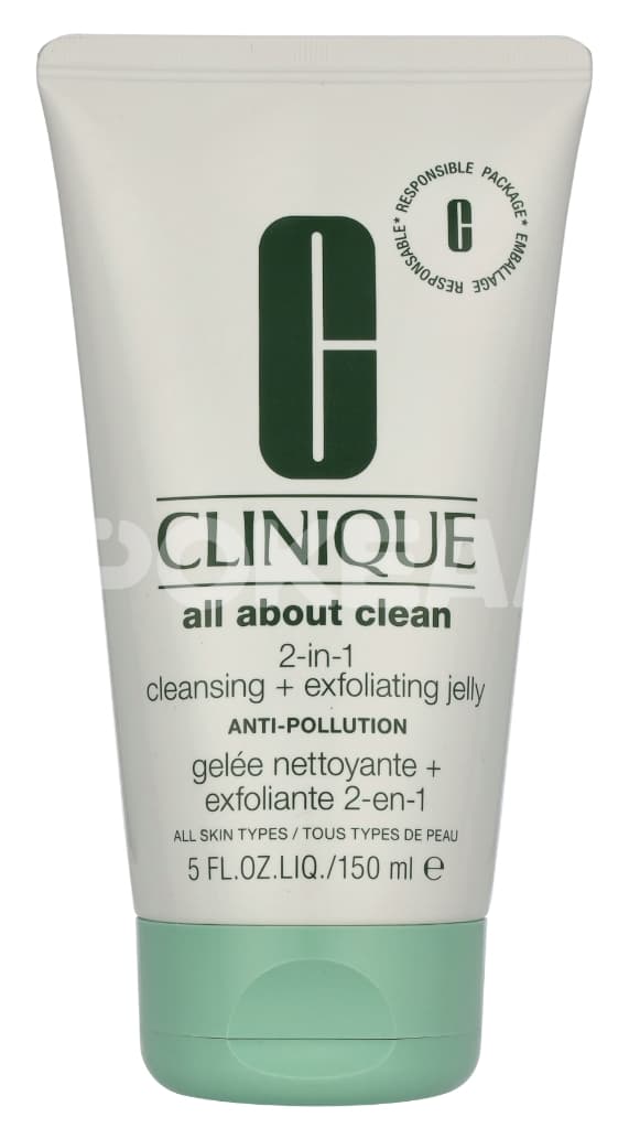 Clinique All About Clean 2-In-1 Cleansing +Exfoliating Jelly 150ml - All Skin Types 1