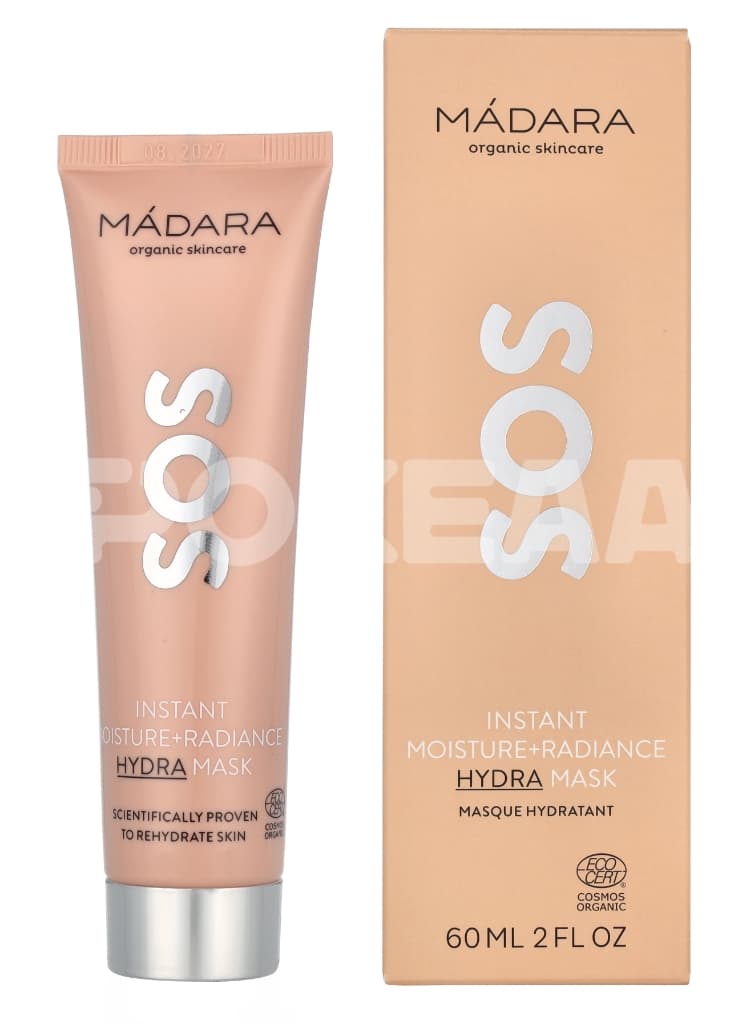 Madara Sos Hydra Moisture+ Radiance Mask 60ml - Rehydrate Skin All Skin Types 1