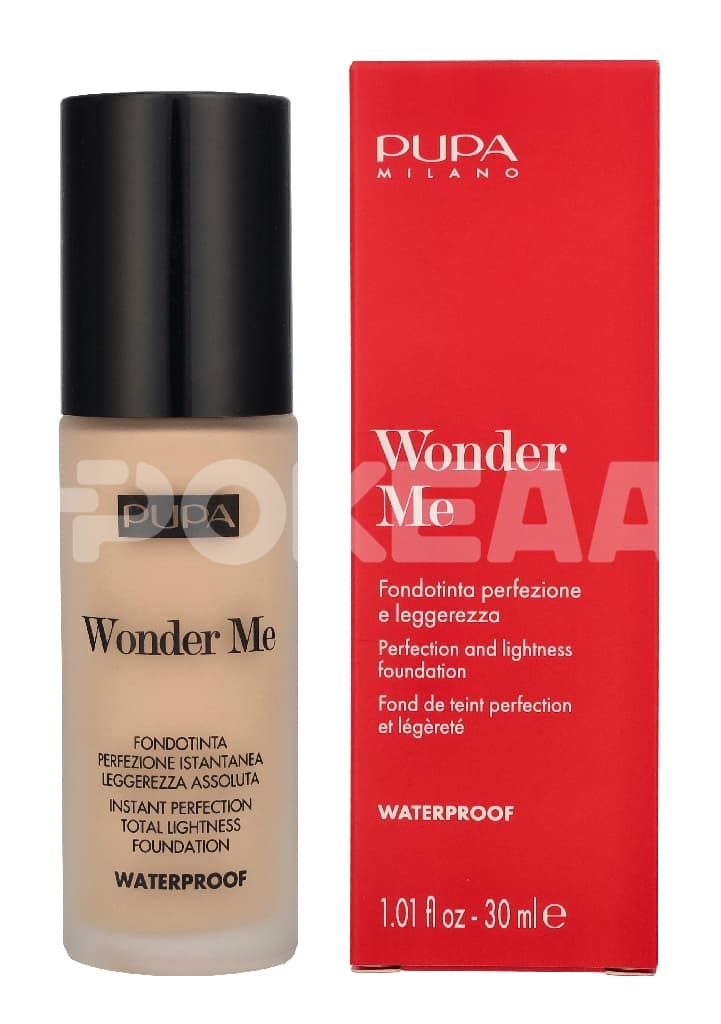 Pupa Wonder Me Waterproof Foundation 30ml - #010 Porcelain 1