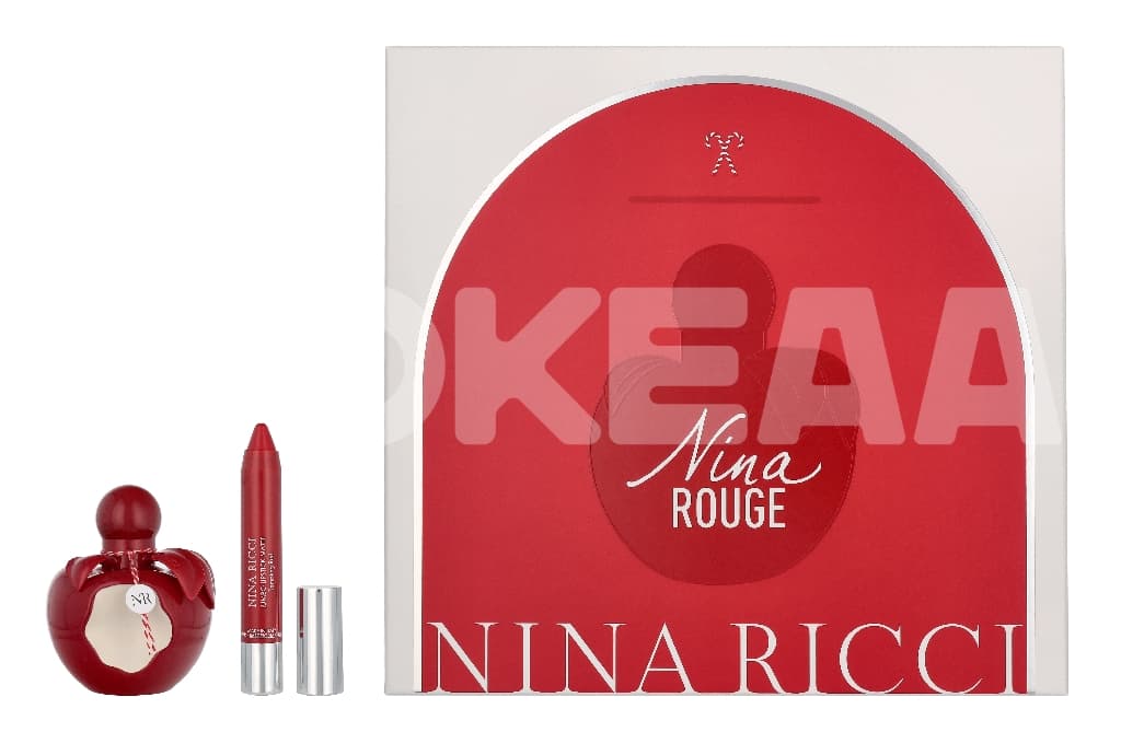 Nina Ricci Nina Rouge Giftset 52.5ml - Edt Spray 50ml/Lipstick 2,5gr 1