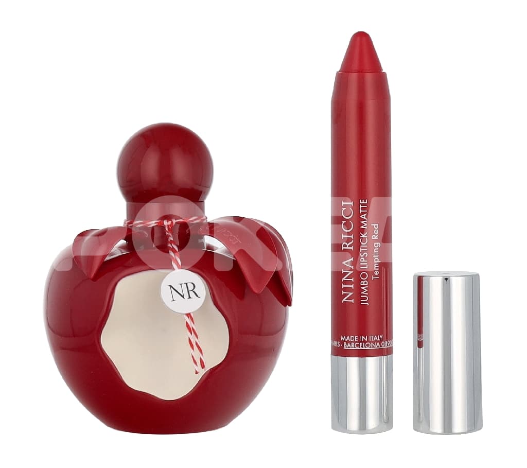 Nina Ricci Nina Rouge Giftset 52.5ml - Edt Spray 50ml/Lipstick 2,5gr 2