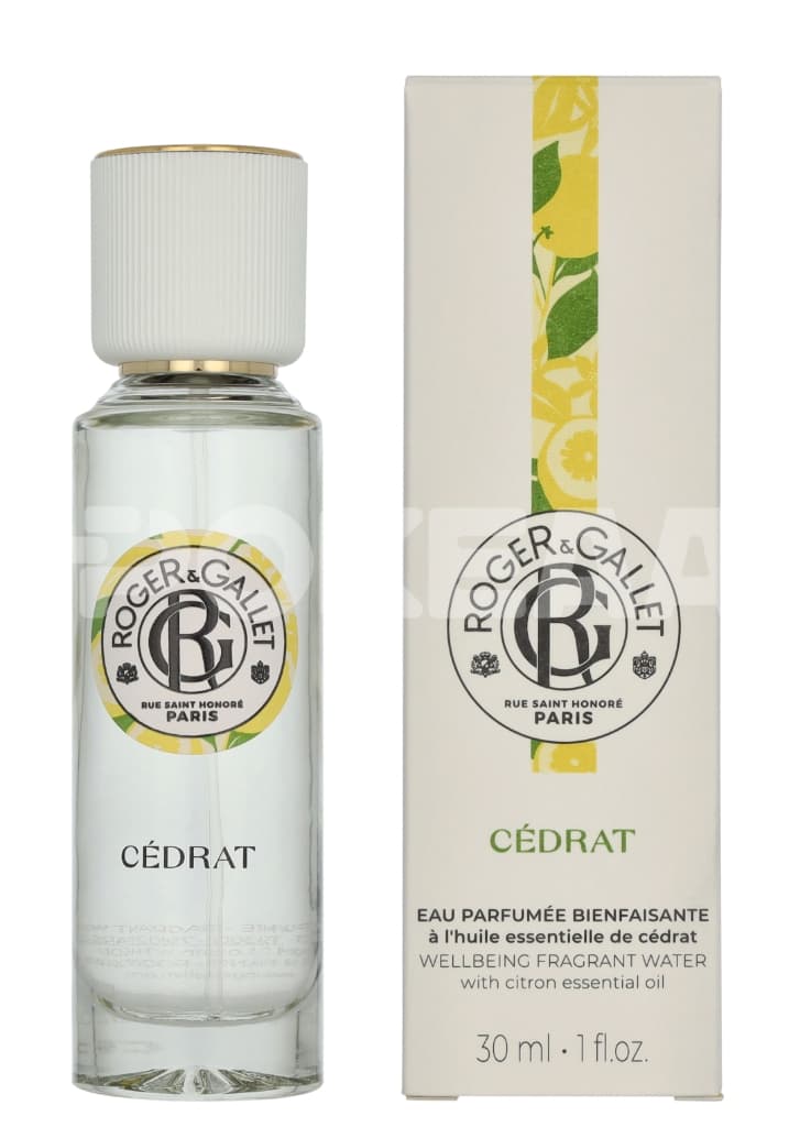 Roger & Gallet Cedrat Wellbeing Fragrant Water 30ml - Natural Spray 1