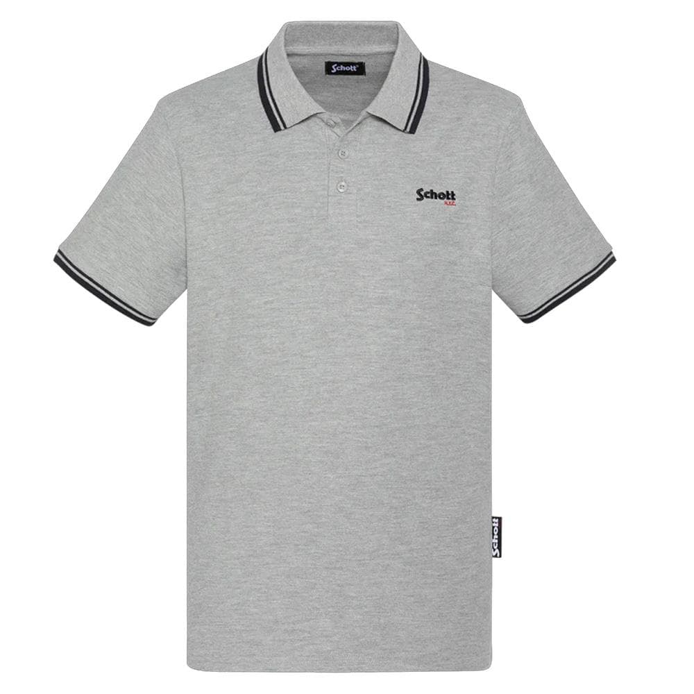 Polo Gris Homme Schott PSWILL2 1