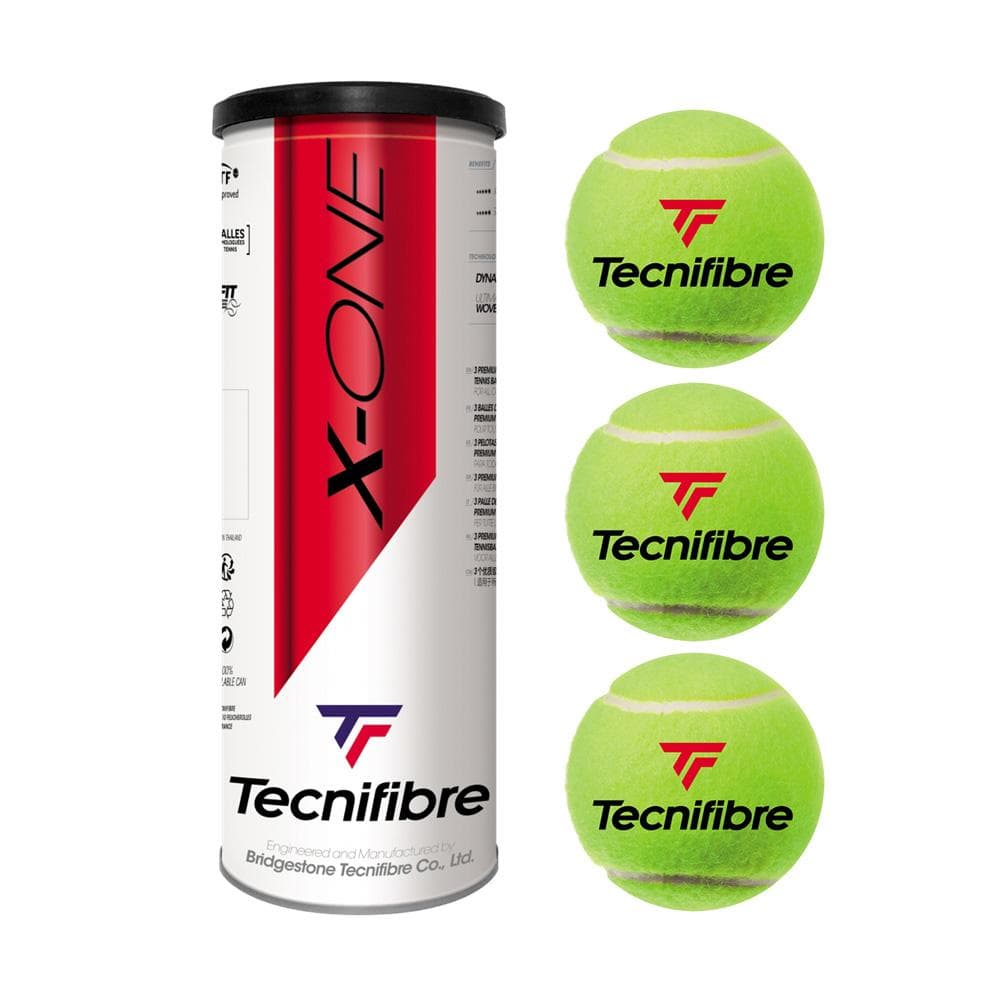 Lot de 3 balles de tennis Jaune TECNIFIBRE 1