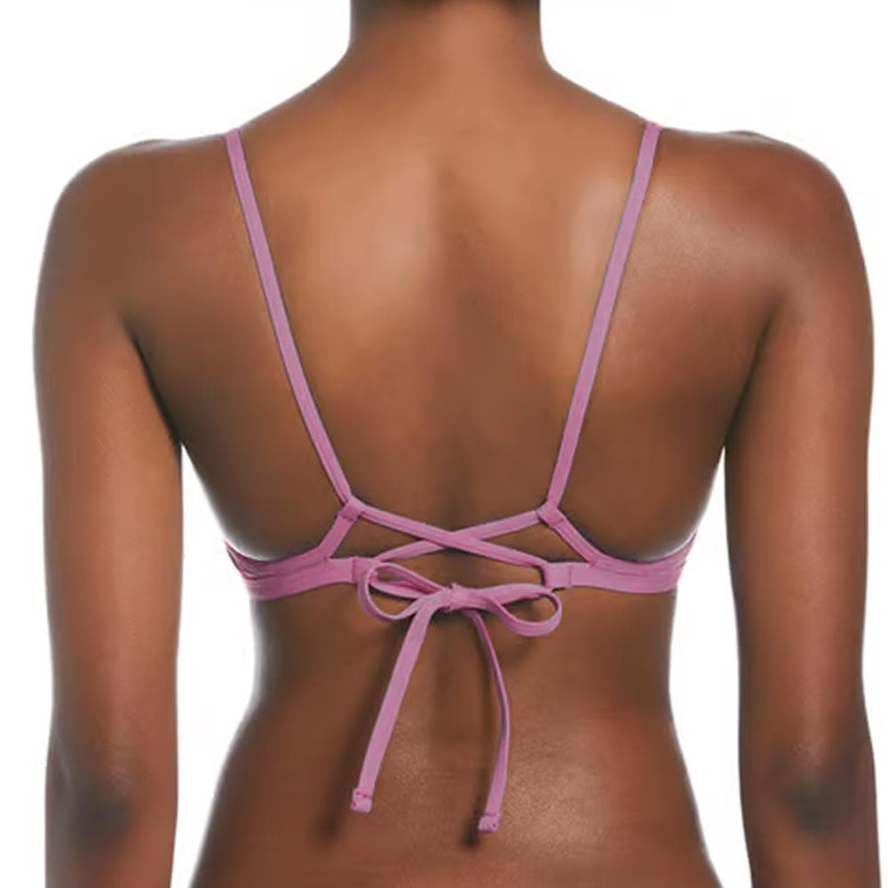 Haut de maillot de bain Violet Femme Nike Lace Up 2