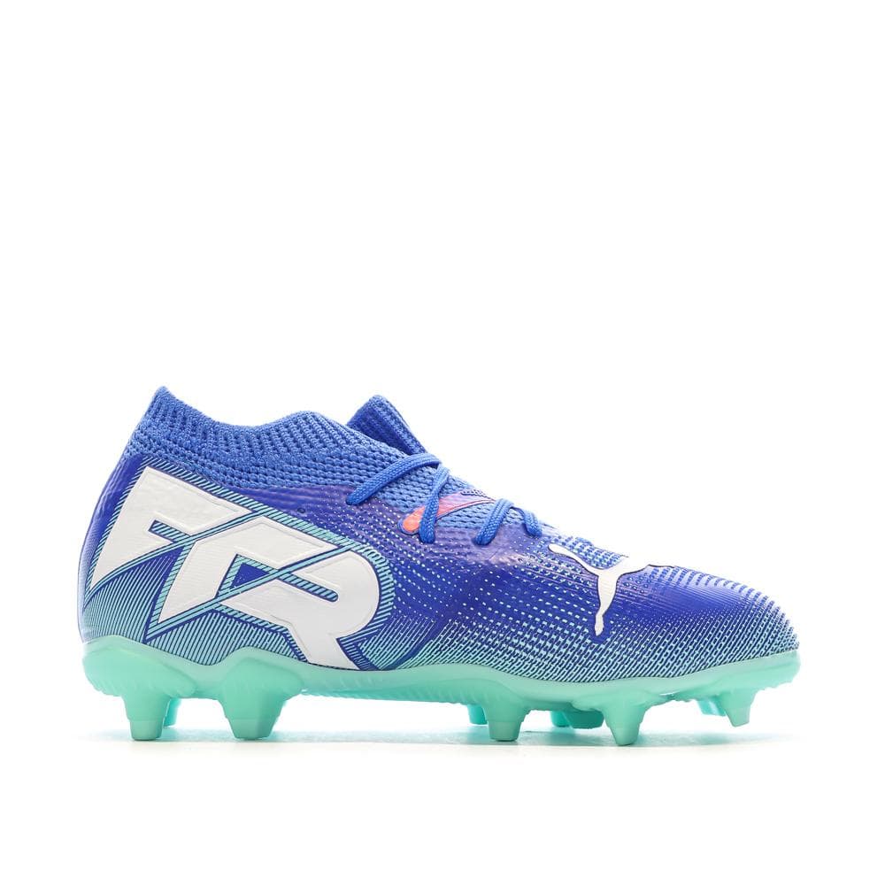 Chaussures de Foot Bleues Enfant Puma Future 7 Match FG/AG 2