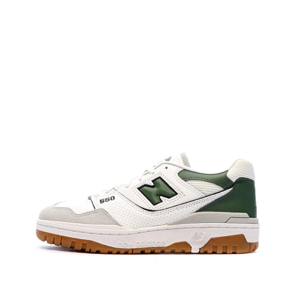 Baskets Blanc/Vert Homme New Balance 550 1