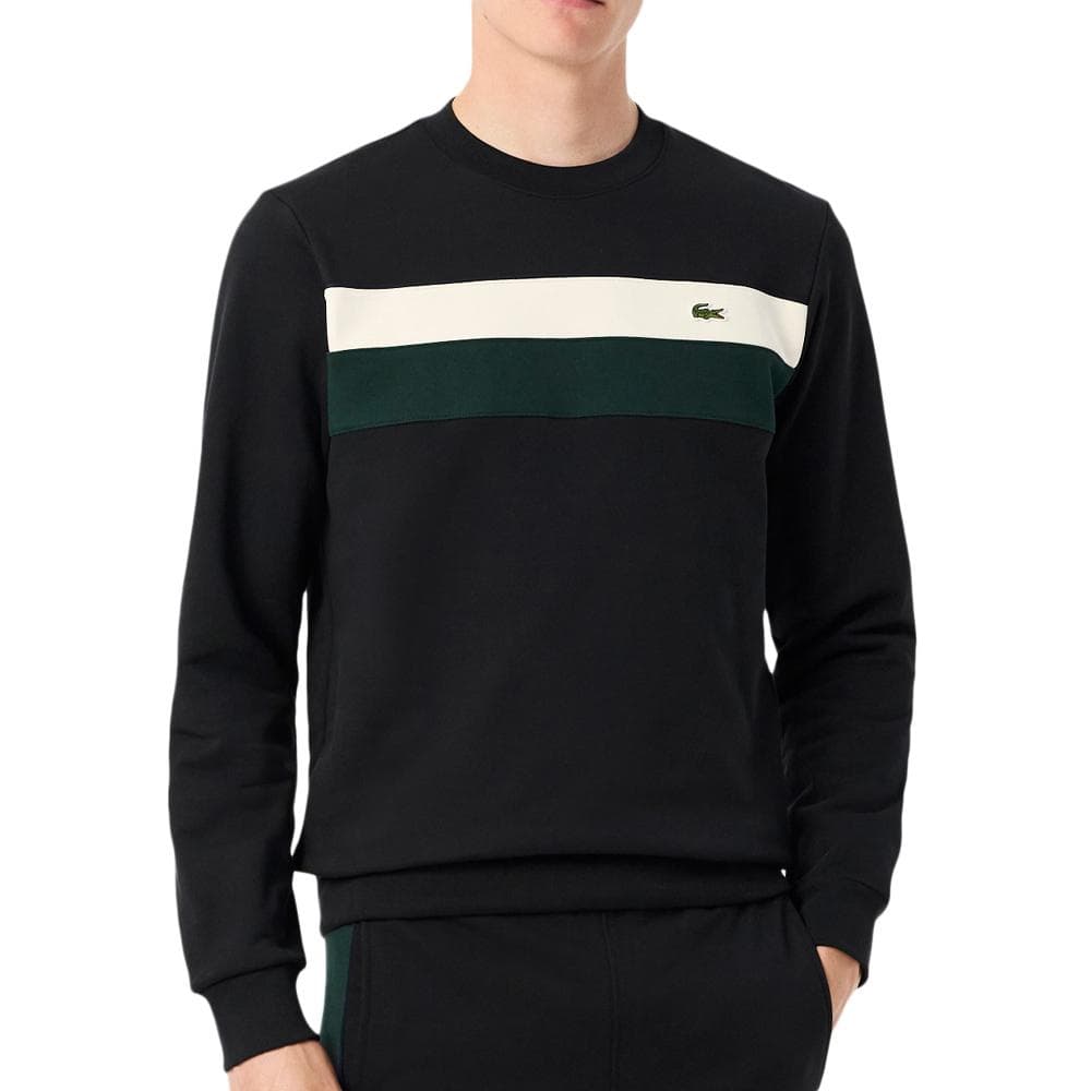 Sweat Noir/Vert Homme Lacoste SH5498 1