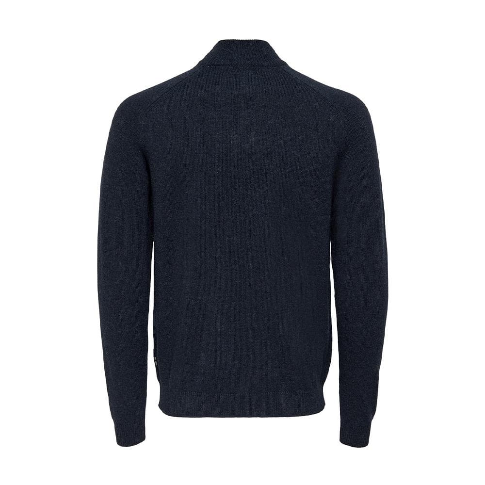 Pull 1/4 Zip Marine Homme Only & Sons Reg 7 2