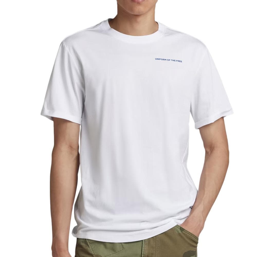 T-shirt Blanc Homme G-Star Raw Lash Back 1