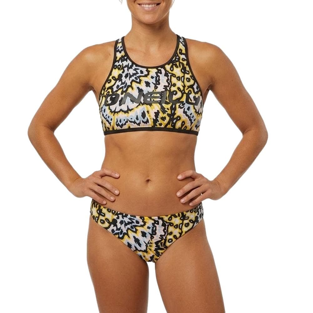 Maillot de bain 2 pieces Noir/Jaune à Motifs Fille O'Neill 3800011 1