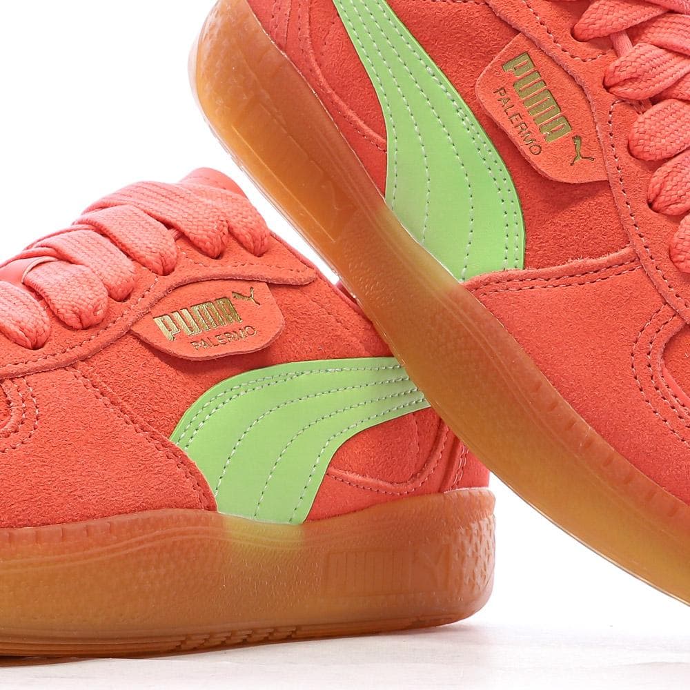 Baskets Oranges/Vertes Femme Puma Palermo Moda Xtra 7