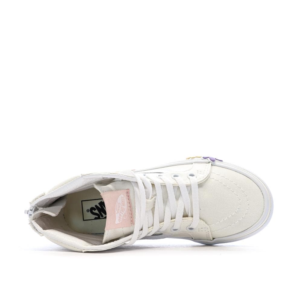 Baskets Beiges Fille Vans Flower 4