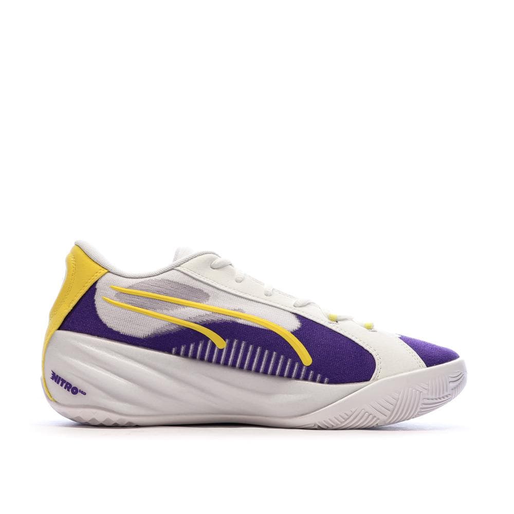Chaussures de Basketball Blanches Homme Puma All-pro Nitro 2