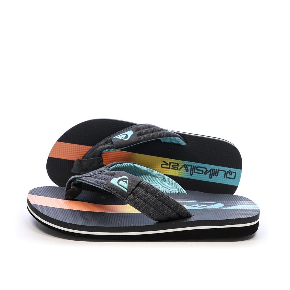 Tongs Bleu/Noir Garçon Quiksilver Molo Layback 1