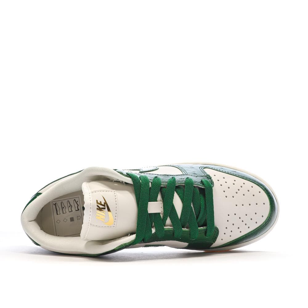 Baskets Blanches/Vertes Femme Nike Dunk Low 3