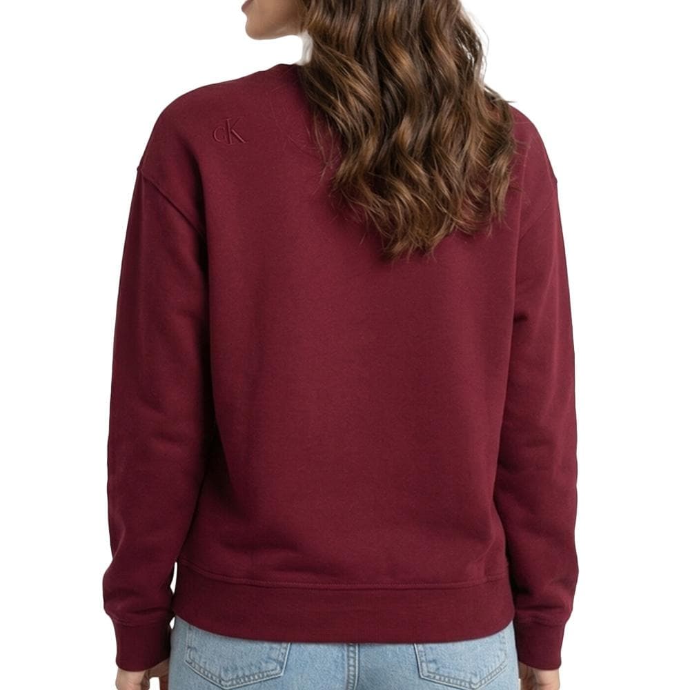 Sweat Bordeaux Femme Calvin Klein Jeans Archive 2