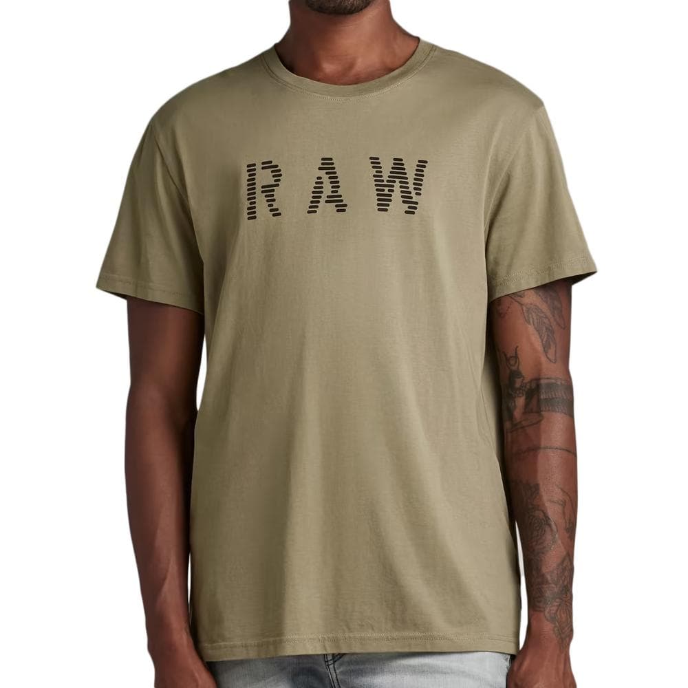 T-shirt Kaki Homme G-Star Raw D22776 1