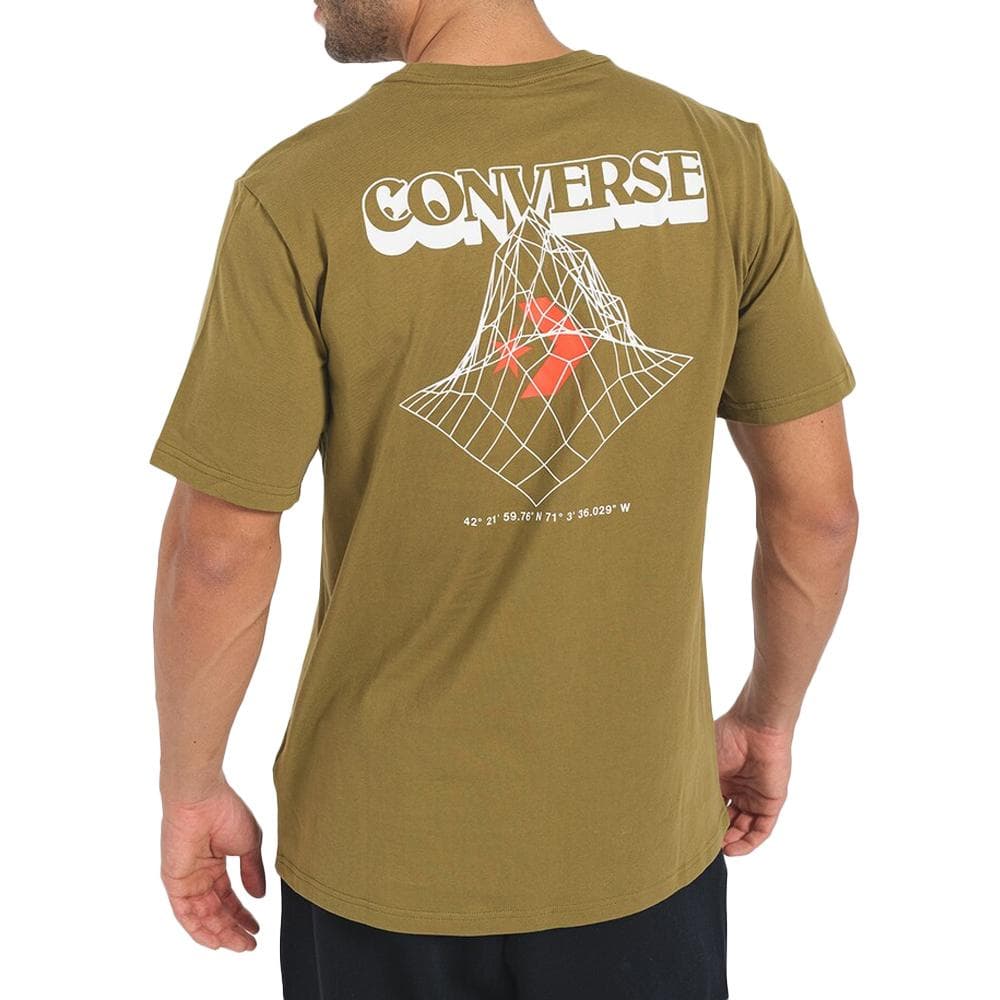 T-shirt Kaki Homme Converse Hand Drawn 2