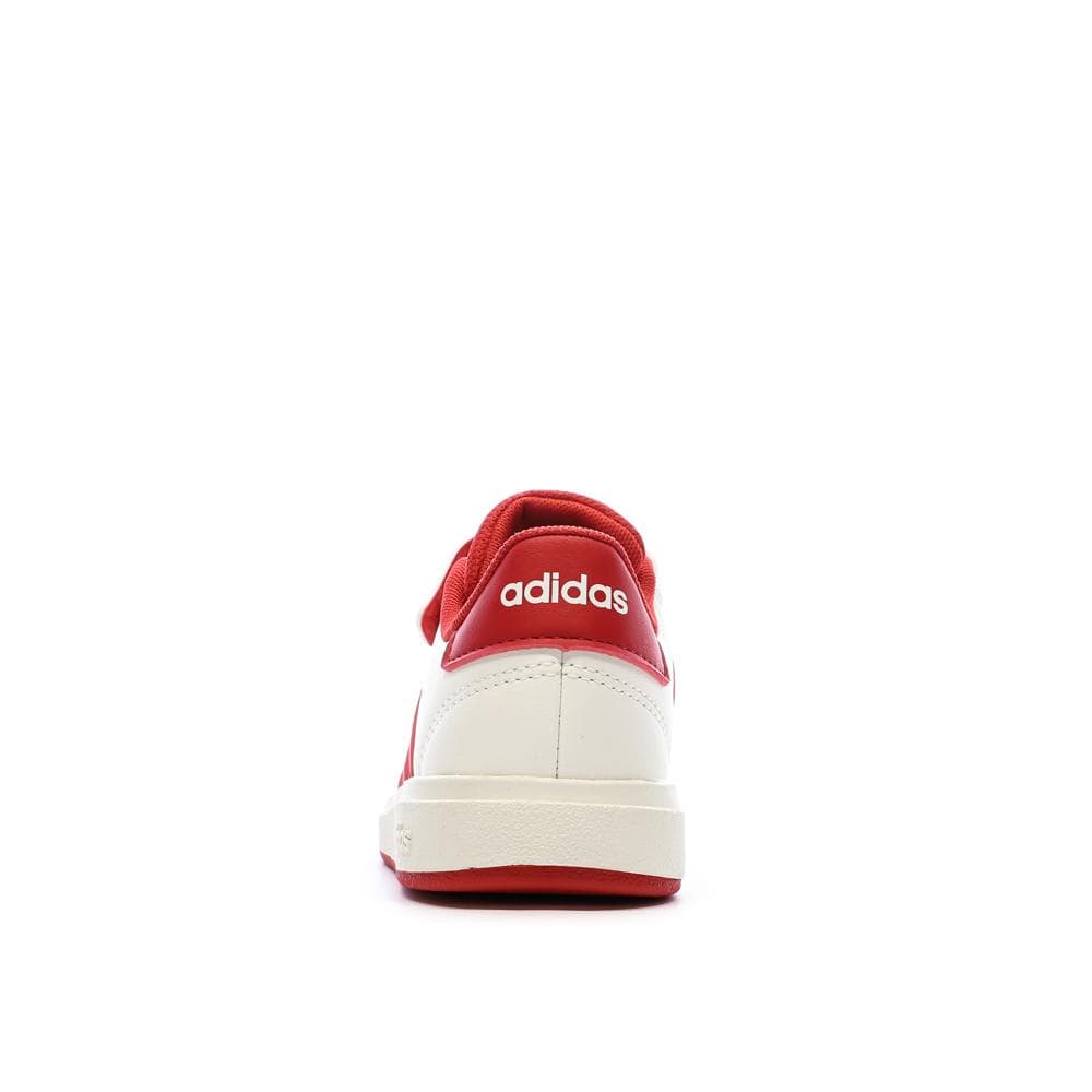 Baskets Ecru/Rouge Garçon Adidas Grand Court 2.0 El C 3