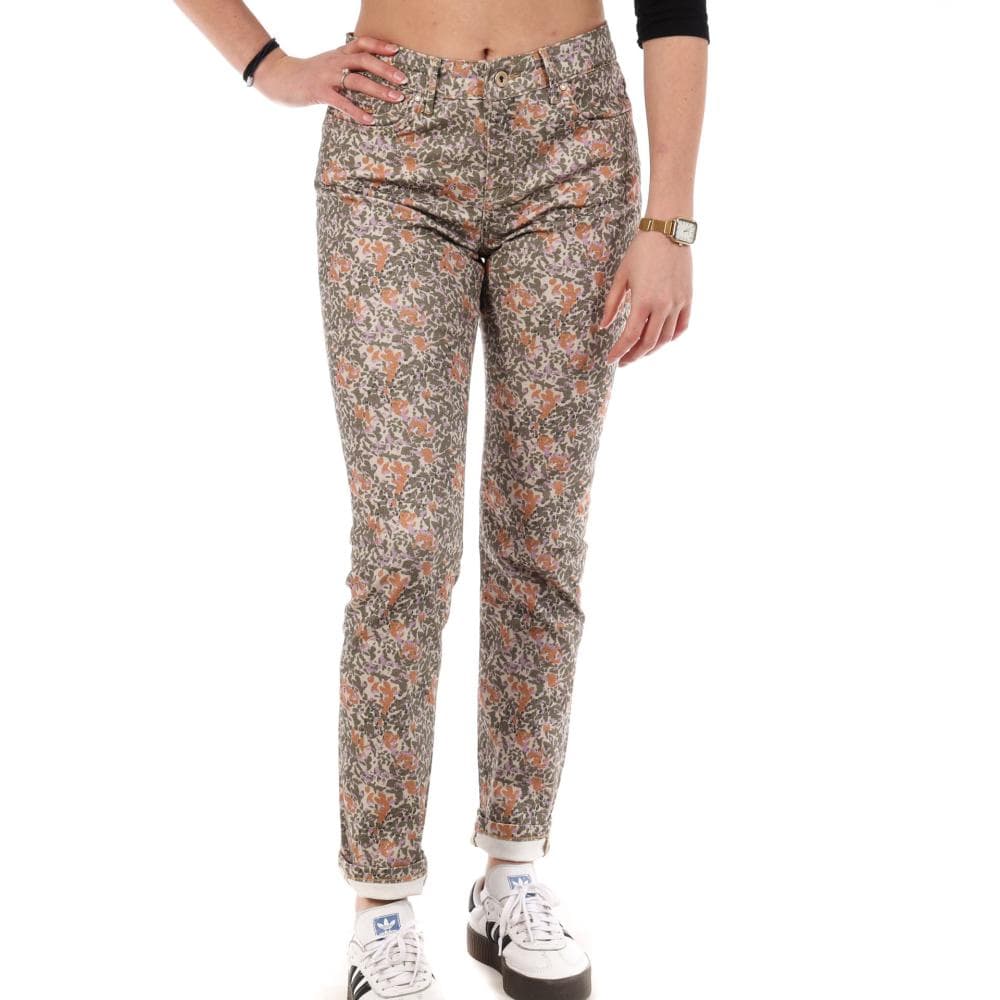 Jean Slim Vert/orange Femme Kaporal CAMIE 1