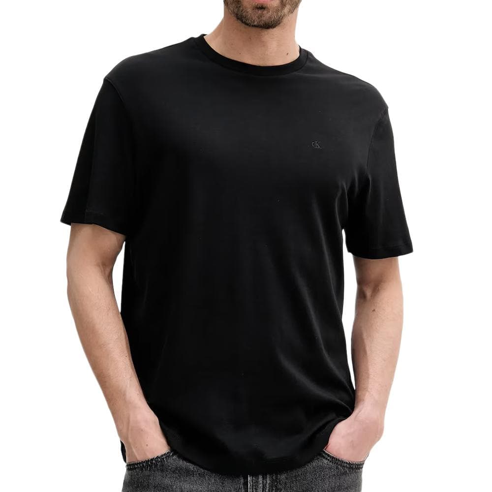 T-Shirt Noir Homme Calvin Klein Jeans Supima 1