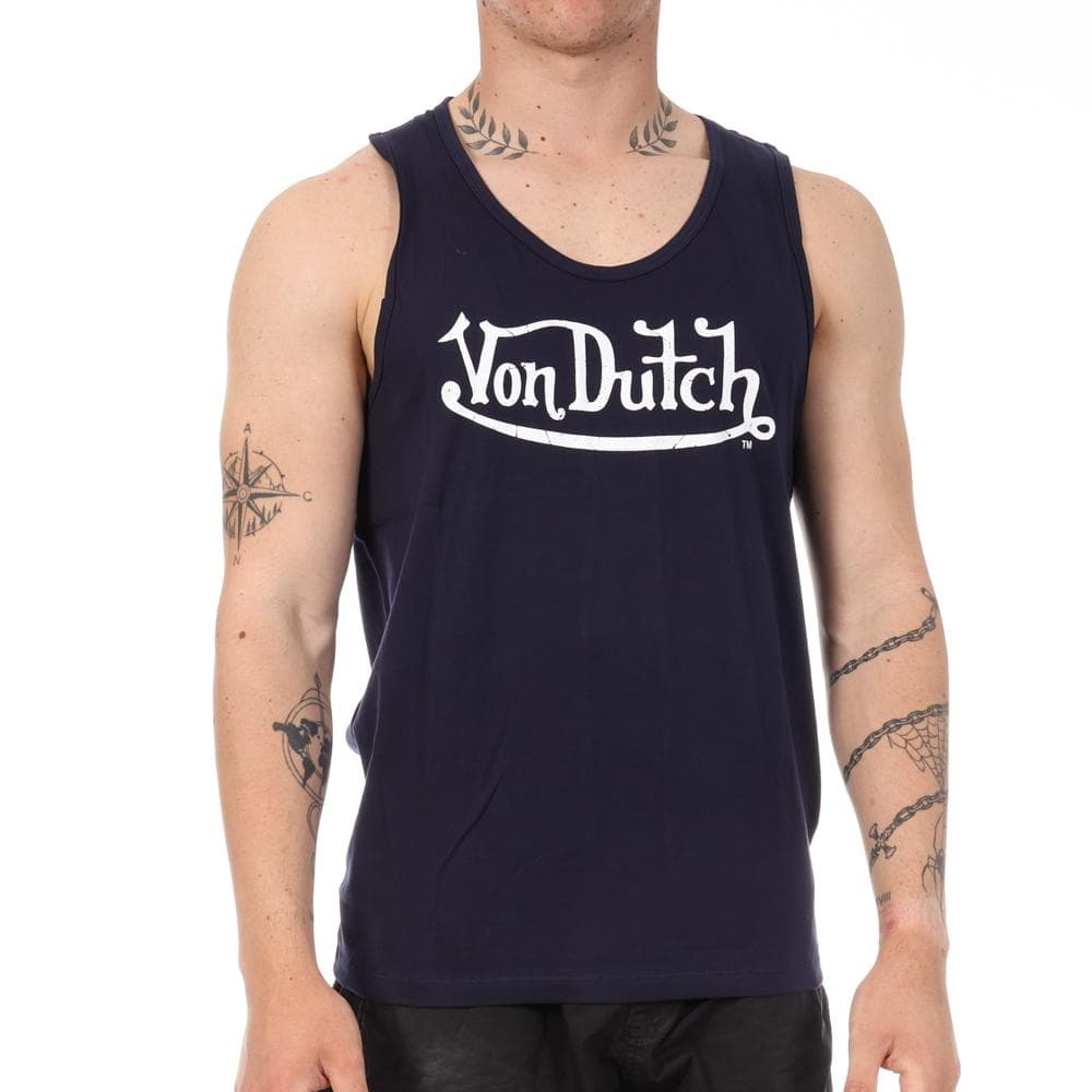 Débardeur Marine Homme Von Dutch Poitrine 1
