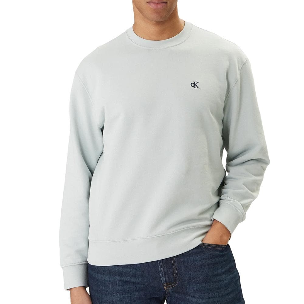 Sweat Vert Pale Homme Calvin Klein 350terry Monog 1
