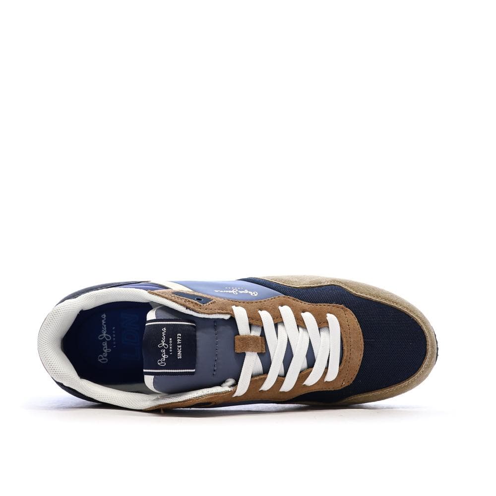 Baskets Marine/Camel Homme Pepe Jeans London Class M 4