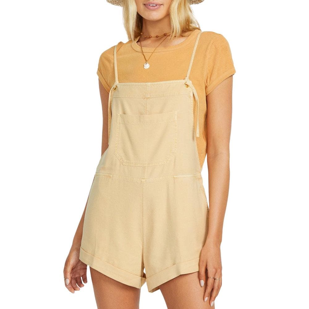 Combishort Beige Femme Billabong Wild Pursuit Overall 1