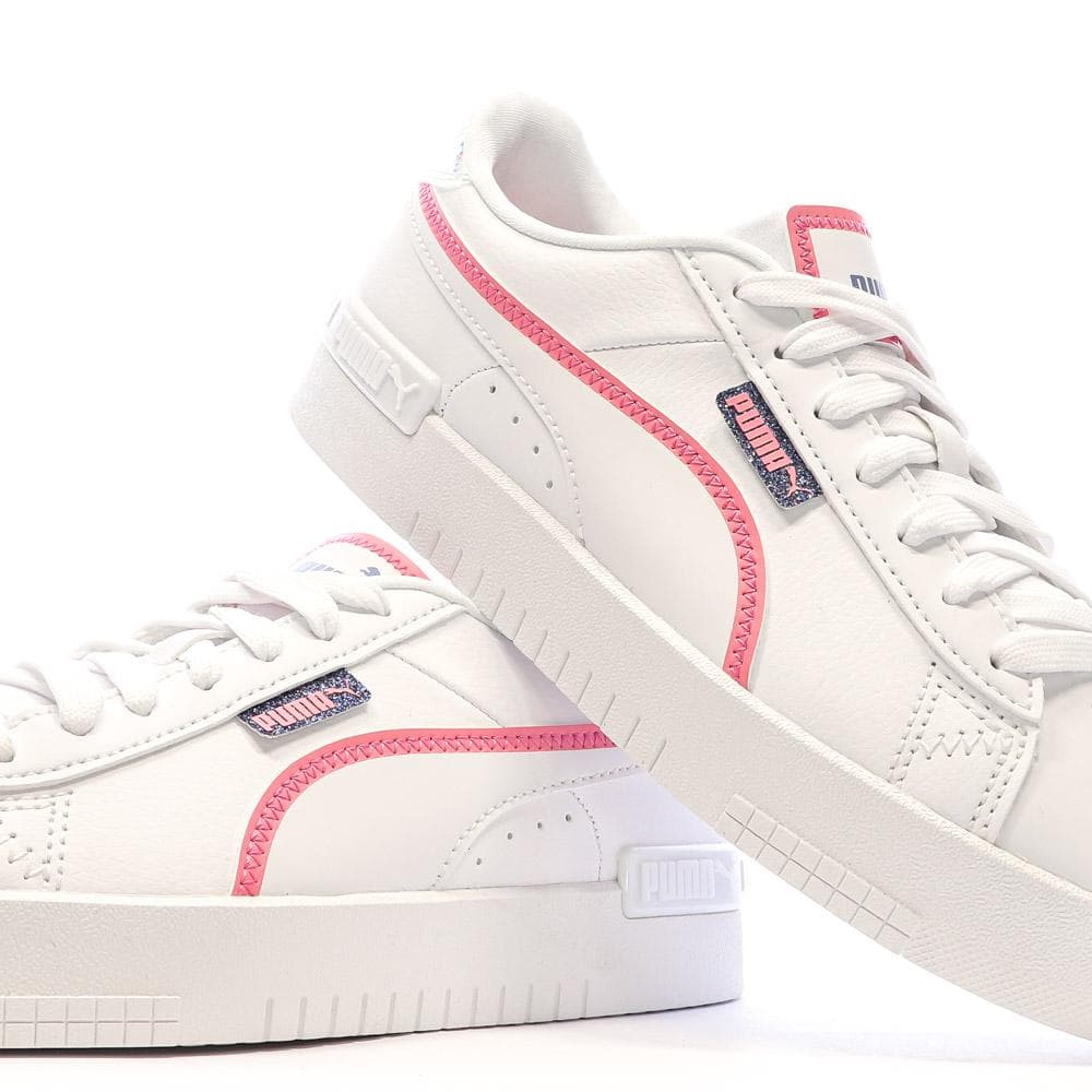 Baskets Blanches/Roses Fille Puma Jada 7