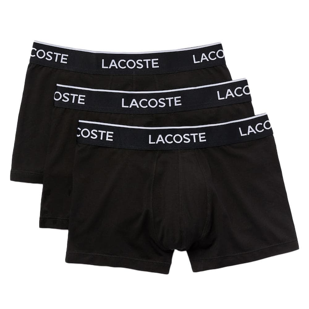 X3 Boxers Noir Homme Lacoste Court 1