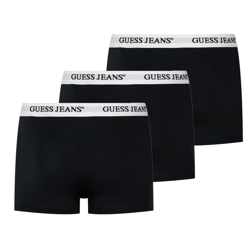 X3 Boxers Noir/Blanc Homme Guess Trunk 2