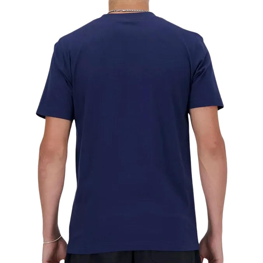 T-shirt Marine Homme New Balance Stacked Logo 2