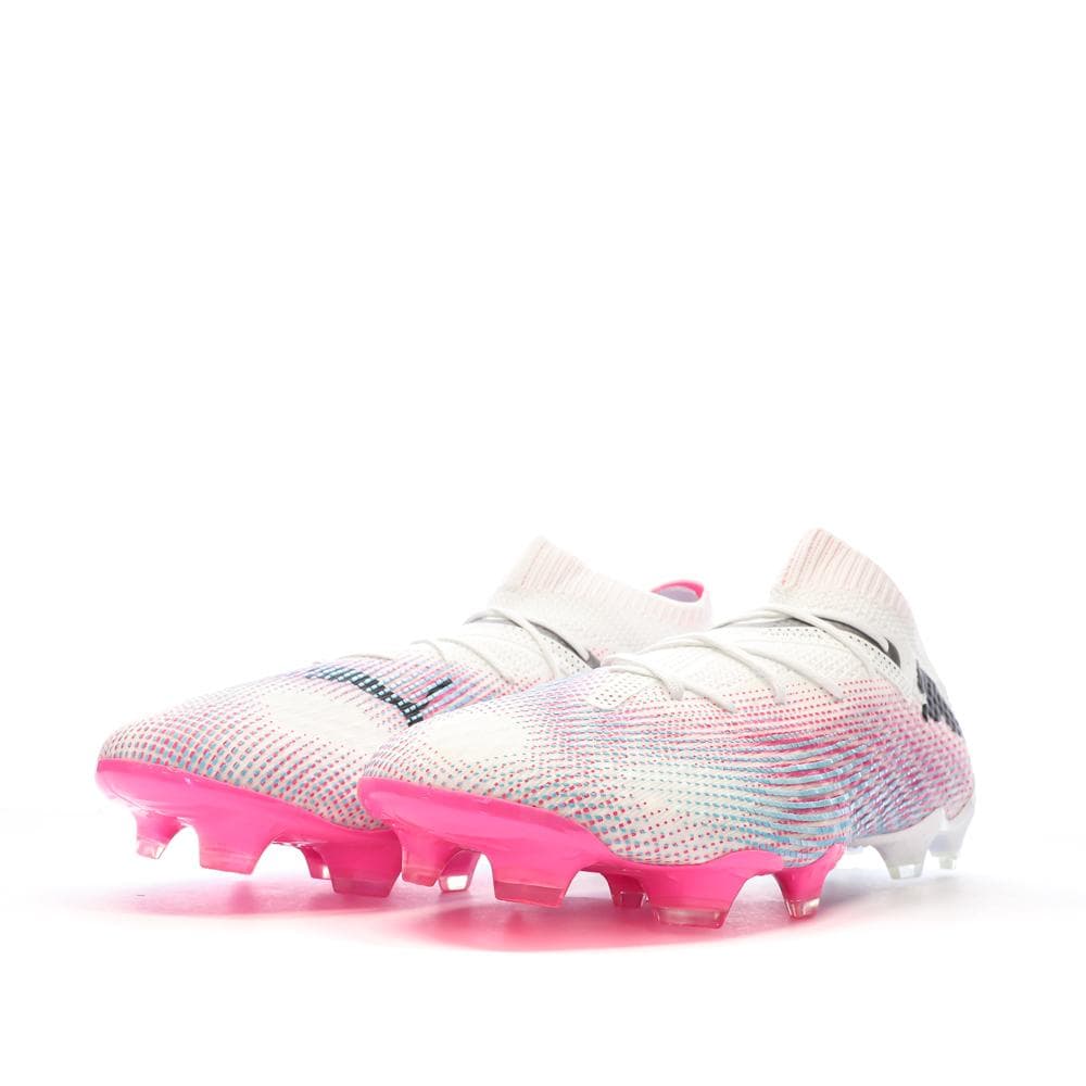 Chaussures de foot Blanches/Roses Homme Puma Future 7 Ultimate 6