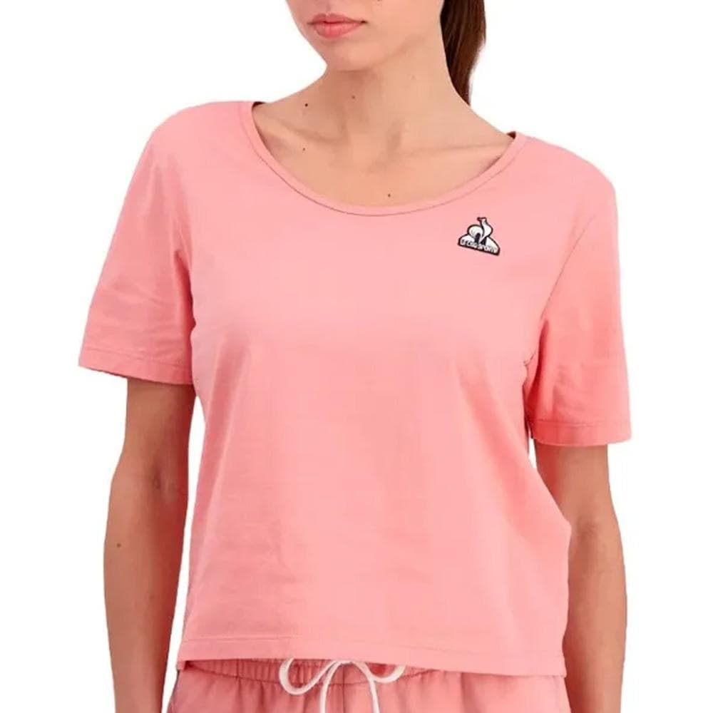 T-Shirt Rose Femme Le Coq Sportif N°1 Rosette 1