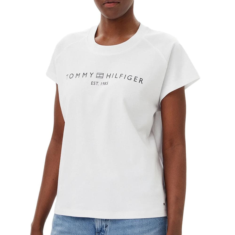 T-Shirt Blanc Femme Tommy Hilfiger Mdrn 1