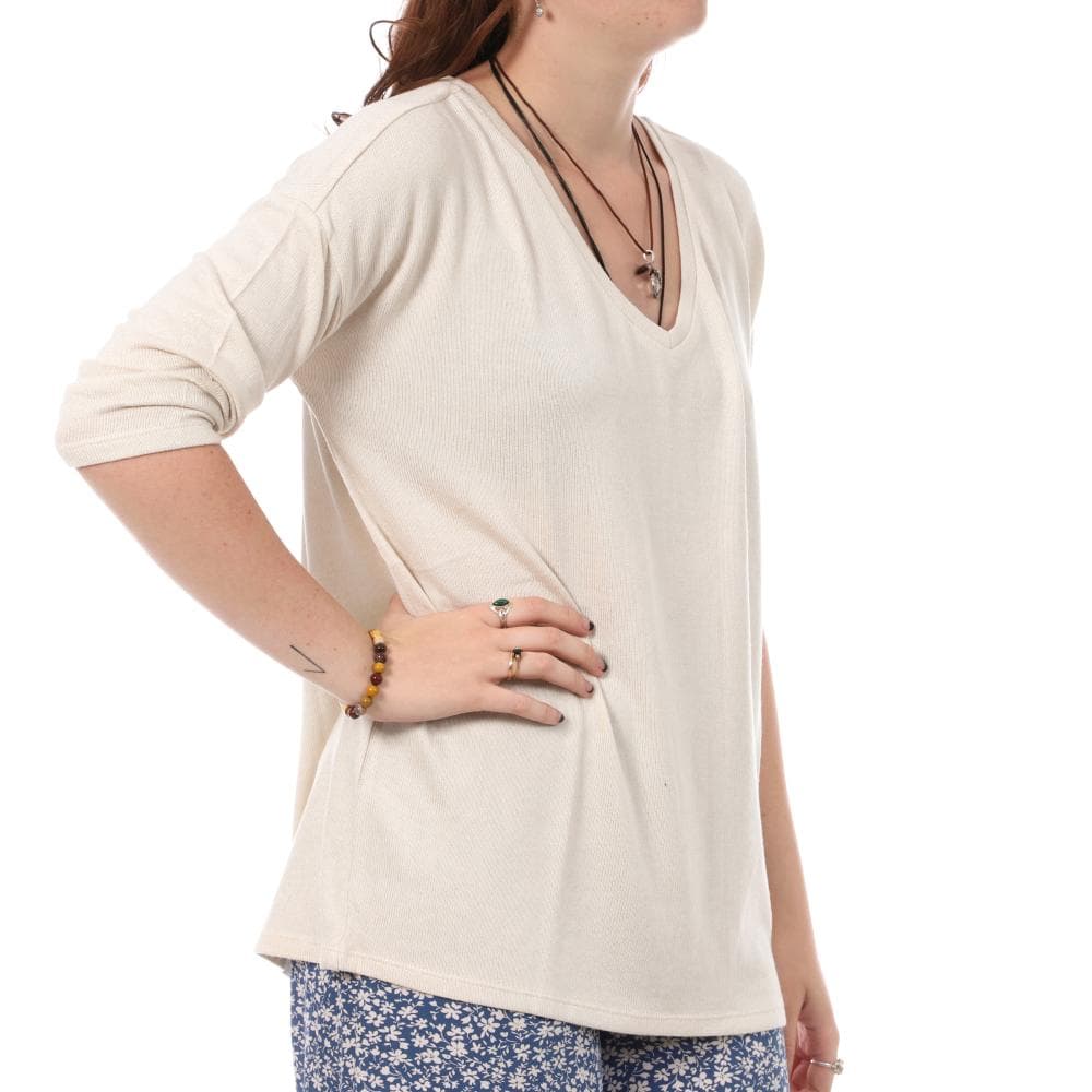 Pull Beige Femme Vero Moda Brianna 3/4 1