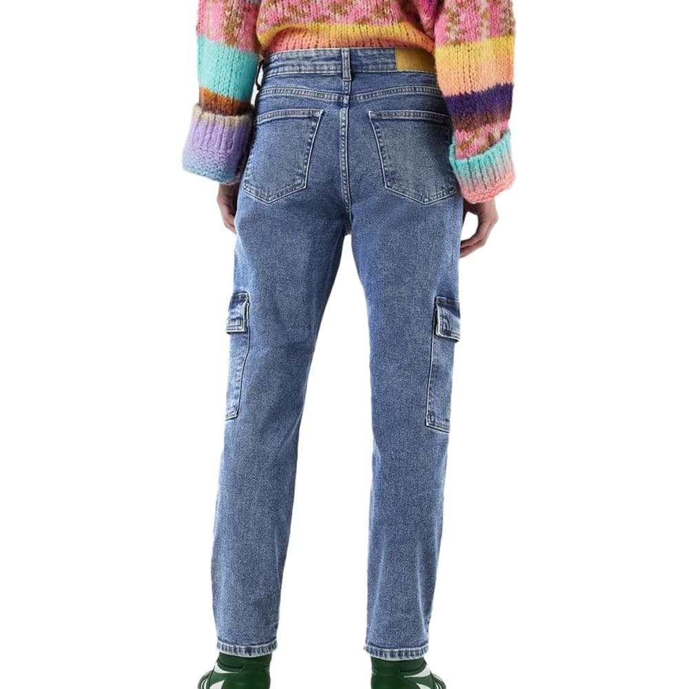 Jeans Cargo Bleu Femme Noisy May Moni 2