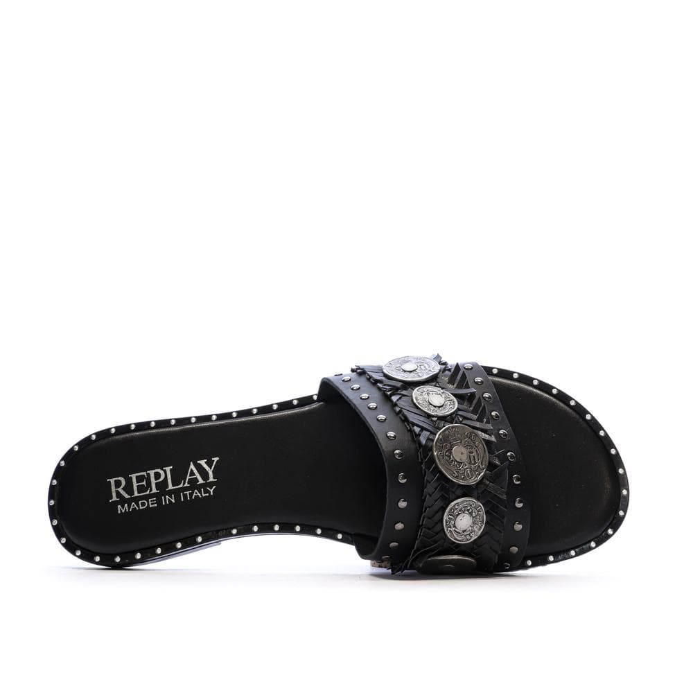 Sandales Noir Femme Replay Nairobi Mule 4