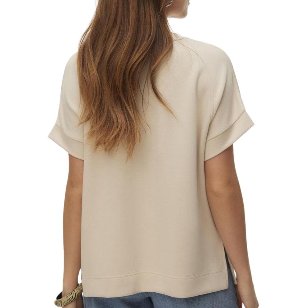 T-Shirt Beige Femme Vero Moda Hali 10339414 2