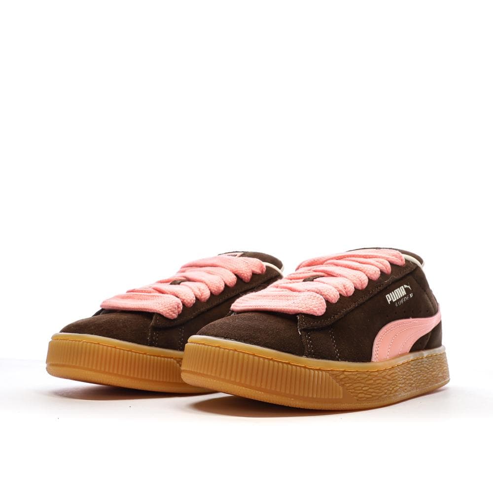 Baskets Marron/Rose Femme Puma Suede XL 6