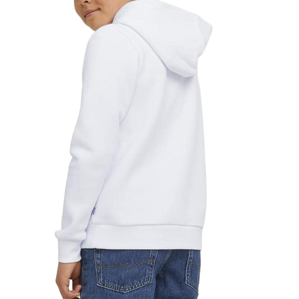 Sweat à Capuche Blanc Garçon Jack & Jones Logo Play 2
