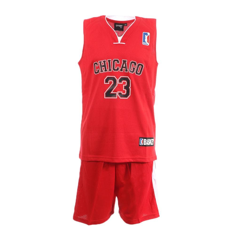 Chicago Ensemble de basket Rouge/Noir Enfant Sport Zone 1