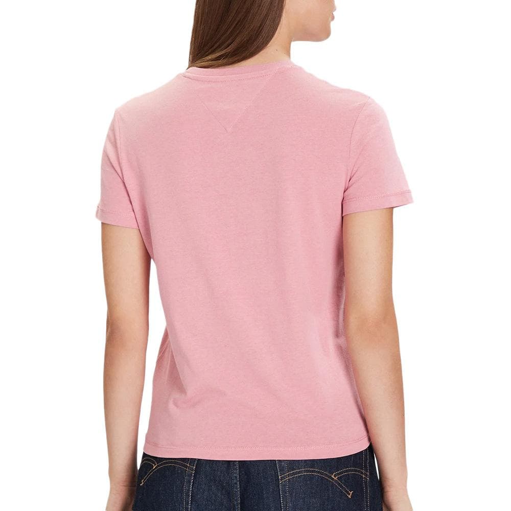 T-Shirt Rose Femme Tommy Hilfiger Linears 2