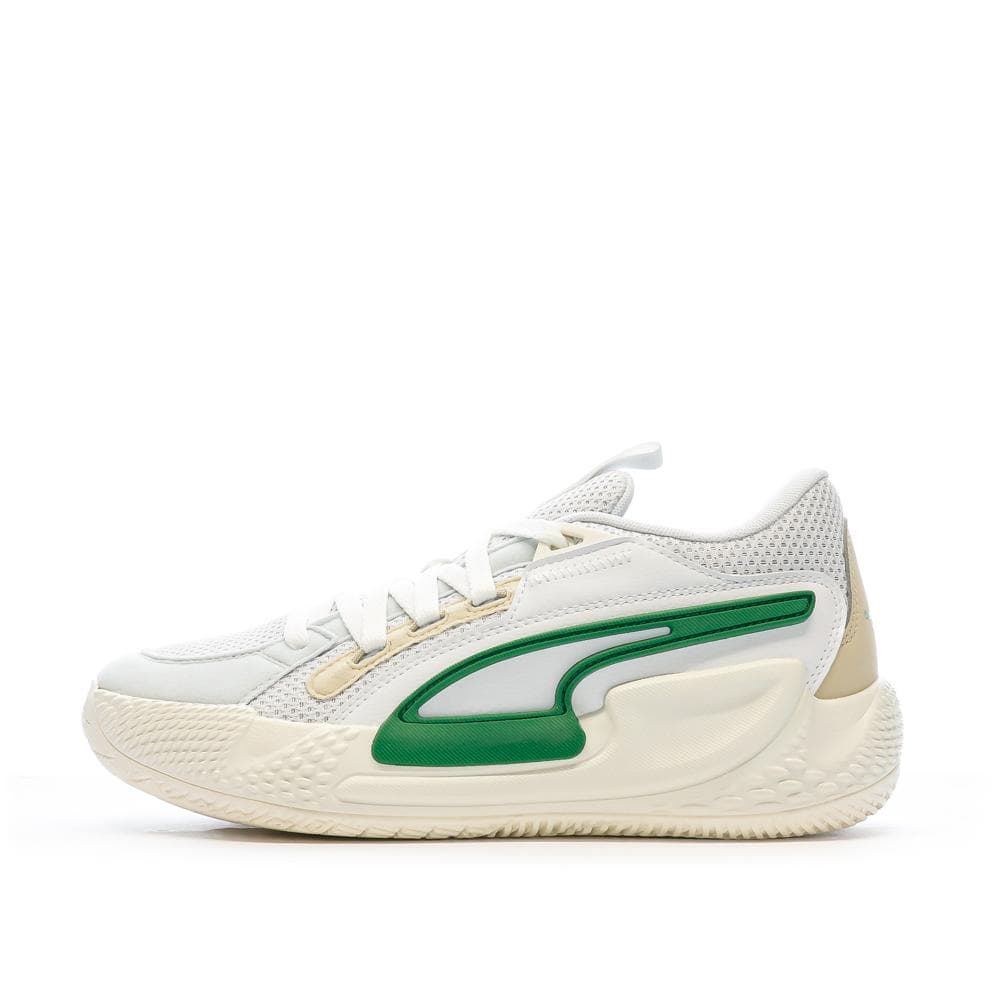 Chaussures de Basket Blanc/Vert Homme Puma Court Rider 1