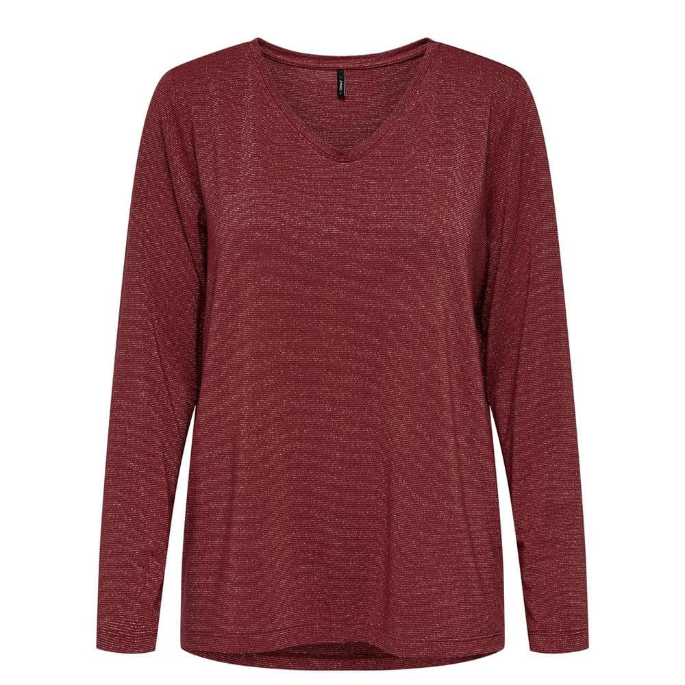 T-shirt Bordeaux Femme Only Harly ML 1