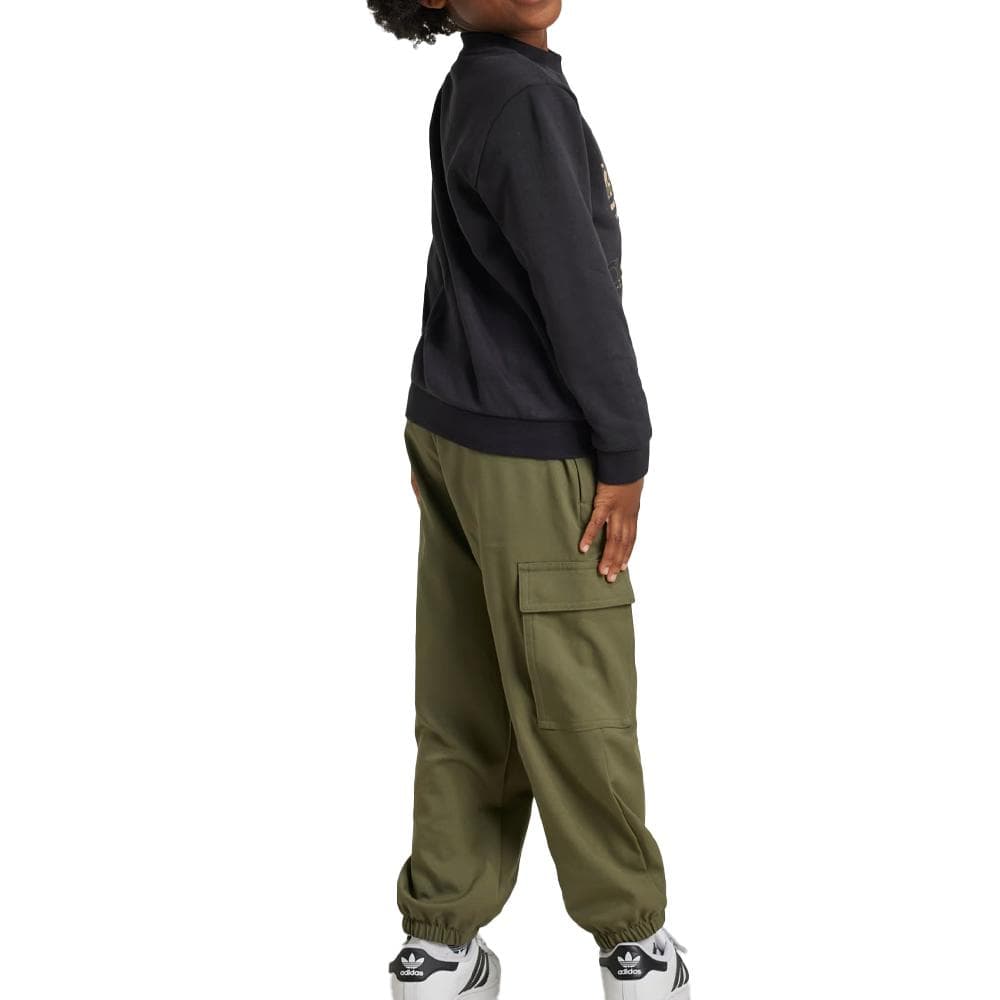 Survêtement Noir Garçon Adidas Crew Set 2